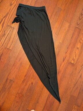Bear Dance Black Asymmetrical Wrap Skirt